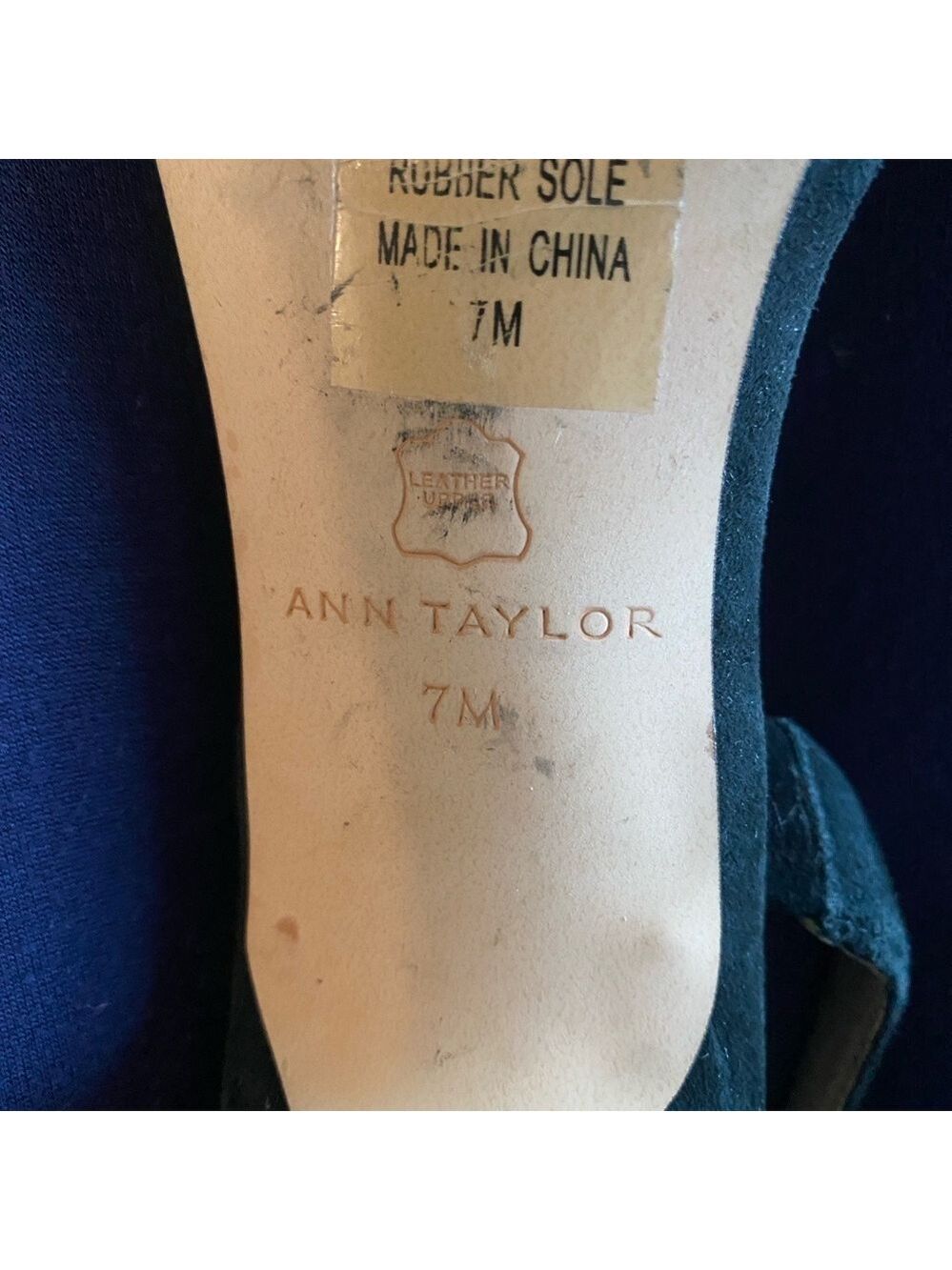 Ann Taylor Kerry Suede Slingback Pumps – Size 7 – Pointed Toe Heels - Picture 7 of 8